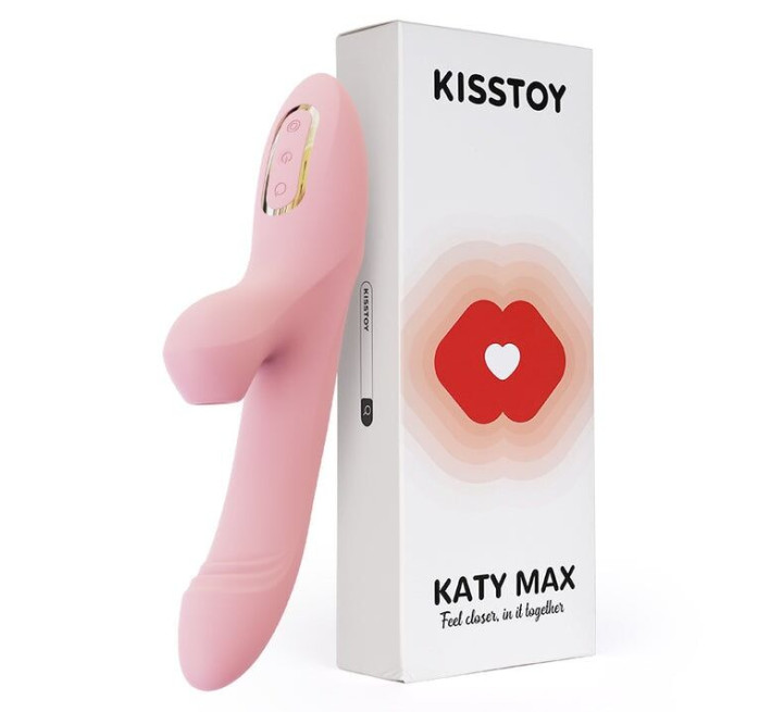 Вибратор-кролик с вращением ствола и вакуумной стимуляцией KISTOY Katy Max