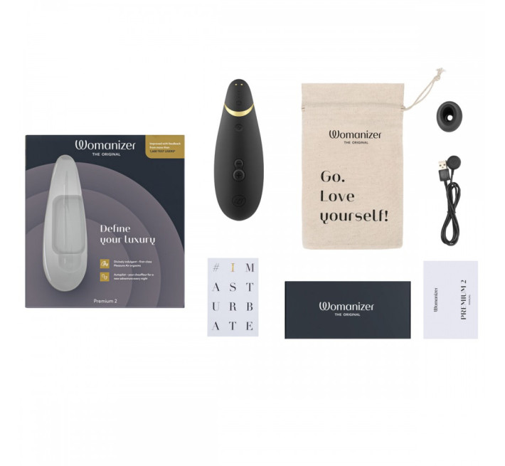 Вакуумний стимулятор клітора Womanizer Premium 2 Black