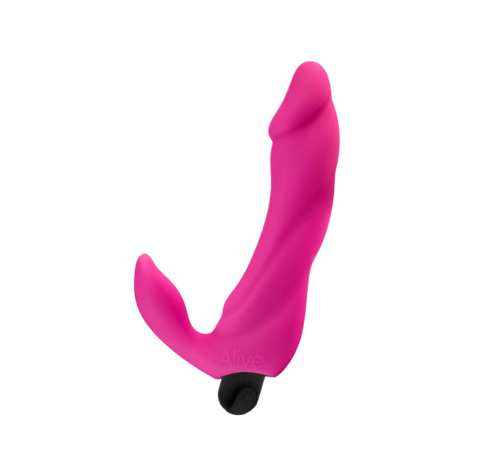 Вибратор вагинально-клиторальный Alive Bifun Pro, Pink, перезаряжаемый