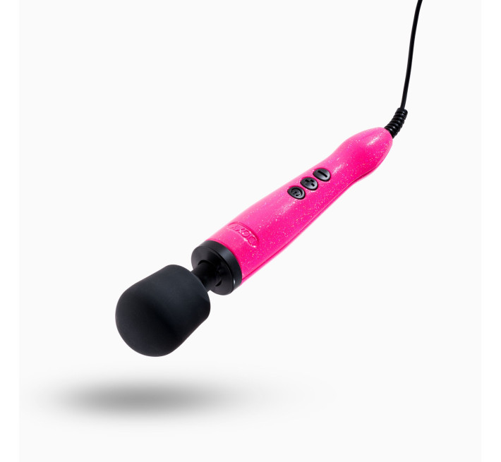 Вібромасажер DOXY Die Cast Massager Hot Pink, дуже потужний, живлення 220В, металевий корпус