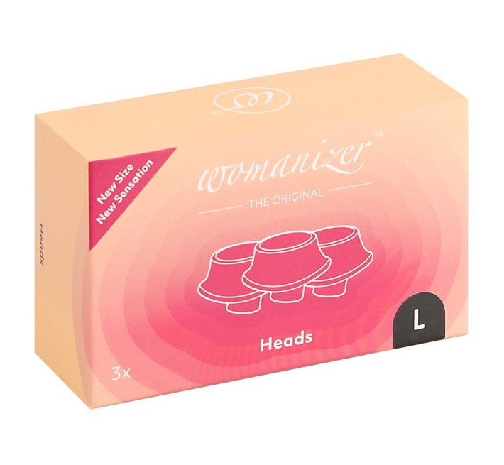 Змінні насадки Womanizer Premium, Classic, Liberty, Starlet - L, Чорні, 3 шт