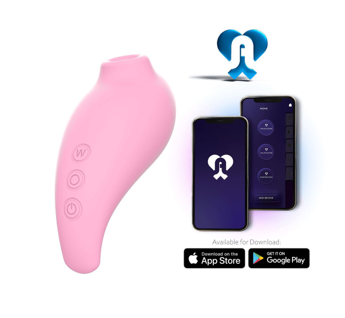 Вакуумный смарт-стимулятор Adrien Lastic Revelation Pink, режим Boost, управление через приложение