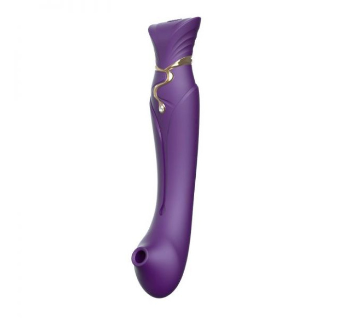 Ультрасовременный вибромассажер 3 в 1 Zalo Queen Фиолетовый