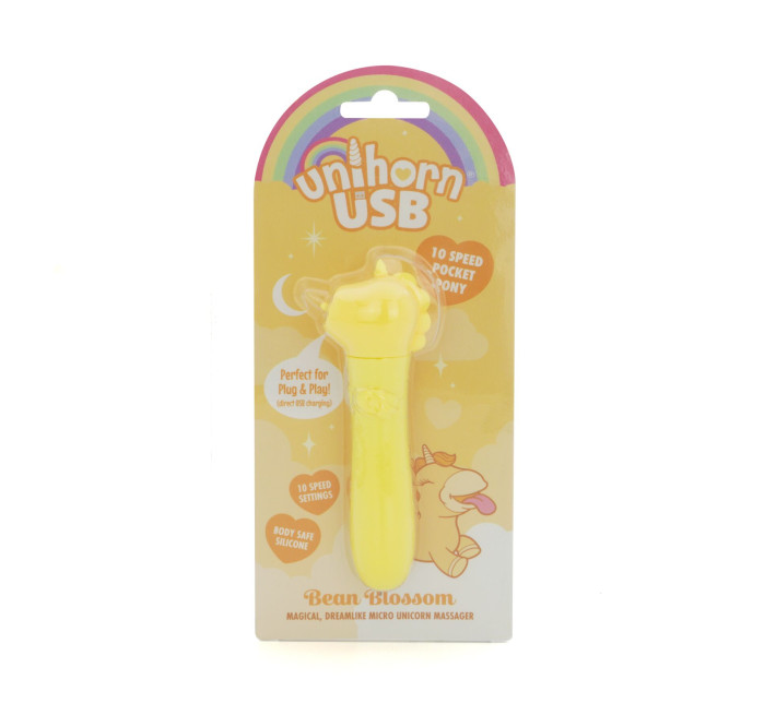 Вібратор-єдиноріжка Unihorn USB Bullet - Bean Blossom, віброкуля, USB-зарядка