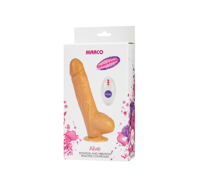 Фалоімітатор Alive Marco з вібрацією та ротацією