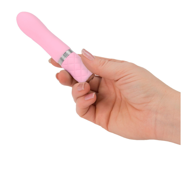 Роскошный вибратор PILLOW TALK Flirty с кристаллом Сваровски Розовый