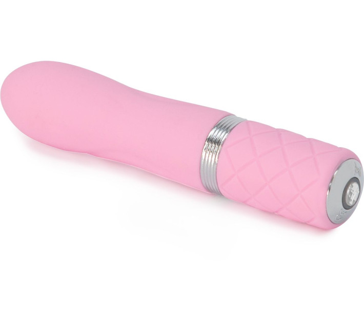 Роскошный вибратор PILLOW TALK Flirty с кристаллом Сваровски Розовый
