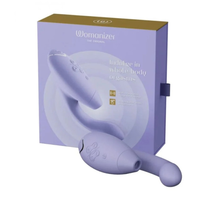 Инновационный бесконтактный вибратор-стимулятор Womanizer Duo 2 Lilac