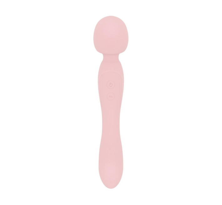 Вібромасажер Good Vibes Only - SIMI Double-Sided Wand Vibrator Soft Silicone - Pink