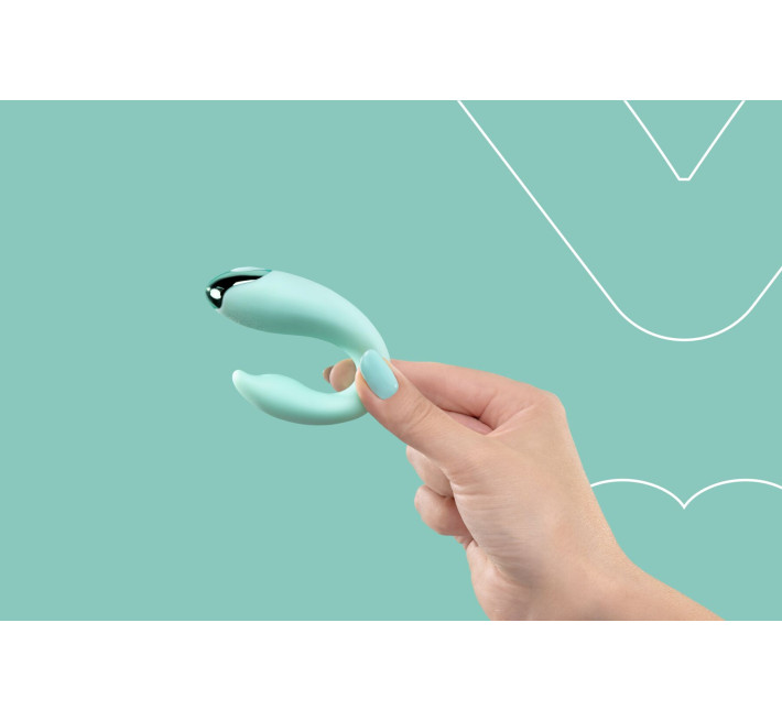 Вібратор для пар FairyGasm PleasureBerry green, зарядний кейс, пульт ДК