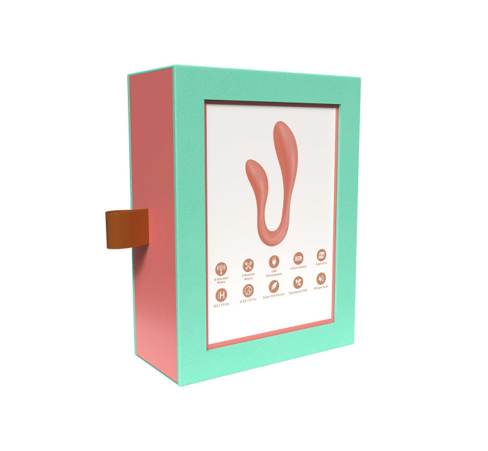 Смарт-вибратор для пар Adrien Lastic Couple Secrets 2.0, 2 мотора, 10 режимов