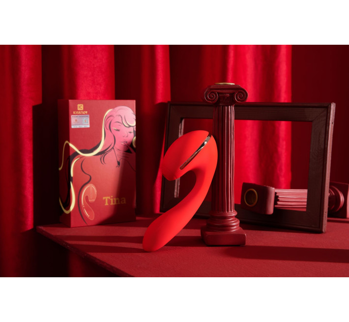 Вакуумный вибратор Kisstoy Tina с подогревом