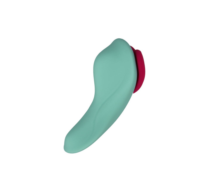 Вибратор в трусики FairyGasm HeartGem green, на магните, пульт ДУ