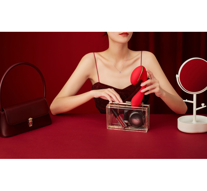 Вакуумный вибратор Kisstoy Tina с подогревом