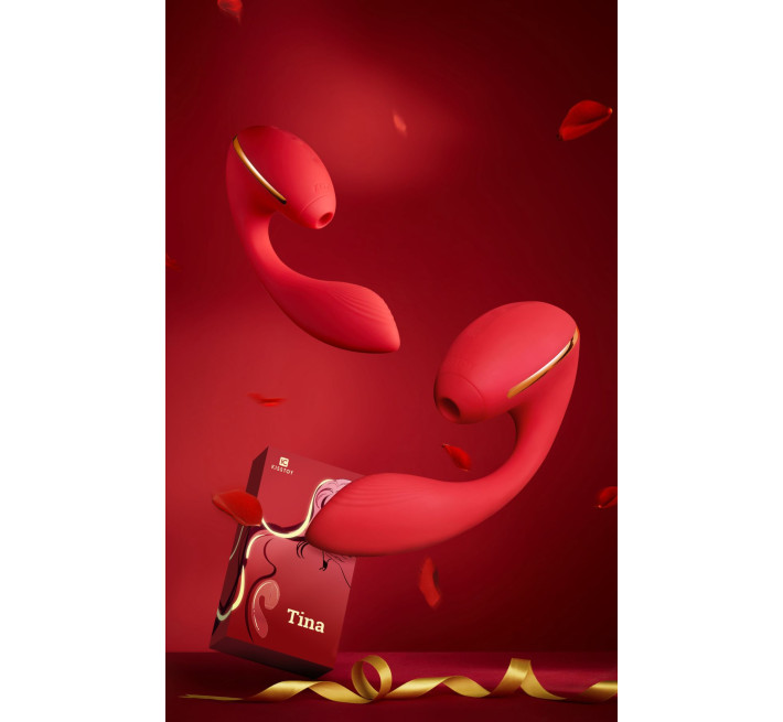 Вакуумный вибратор Kisstoy Tina с подогревом