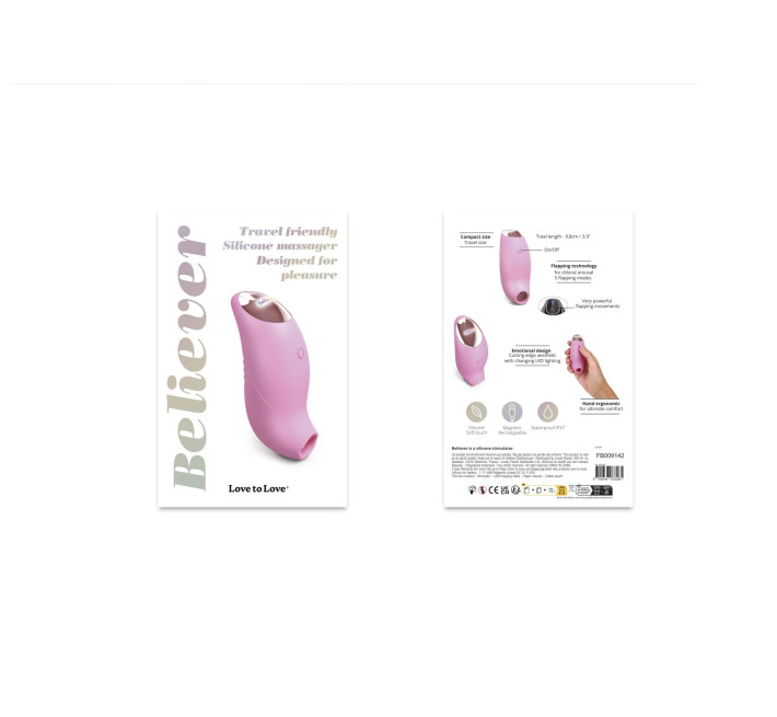 Вакуумний кліторальний стимулятор Love To Love BELIEVER – PINK PASSION