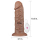 Реалістичний вібратор LoveToy Realistic Chubby Vibrating Dildo 10.5 Коричневий