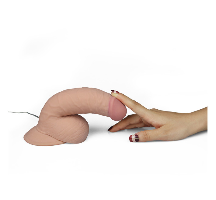 Вібратор LoveToy The Ultra Soft Dude Vibrating 7.5 Тілесний