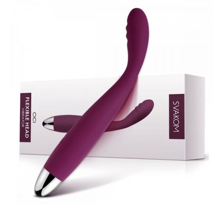 Вібромасажер з голівкою, що гнеться Svakom Cici Фіолетовий