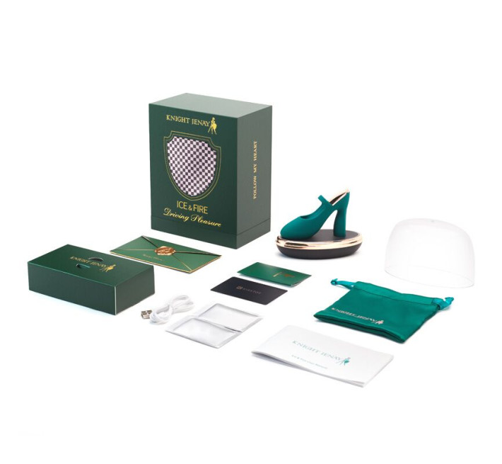 Вишуканий вібратор на палець Knight Jenay ICE & FIRE, лубрикант у комплекті