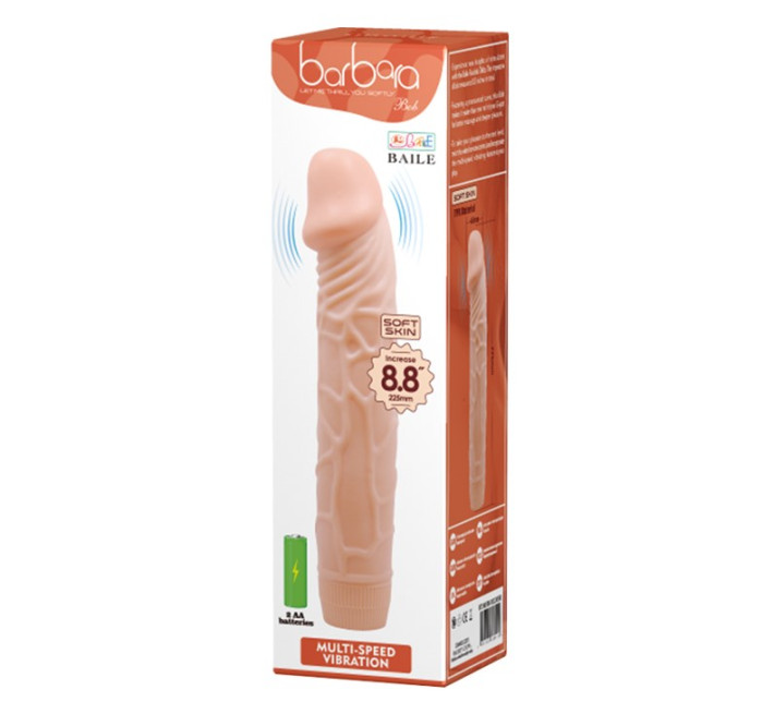 Реалистичный вибратор LyBaile Barbara Bob Dildo Vibrator Телесный