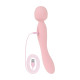 Вібромасажер Good Vibes Only - SIMI Double-Sided Wand Vibrator Soft Silicone - Pink