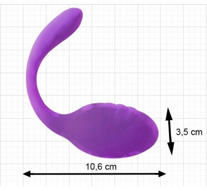 Віброяйце зі стимулятором клітора Adrien Lastic Smart Dream II з пультом LRS