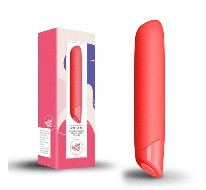 Вибратор SugarBoo Cool Coral, 10 уровней интенсивности