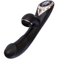 Вакуумный вибратор-кролик с подогревом KISTOY A-King Pro Black с LED-экраном.