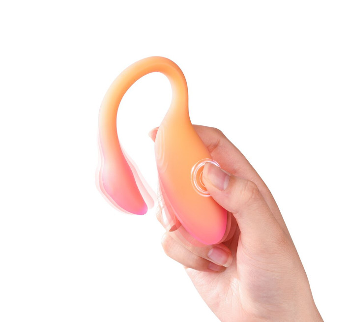 Смарт-виброяйцо Magic Motion Flamingo Max Orange 2 в 1: виброяйцо и тренажер Кегеля, 10 режимов