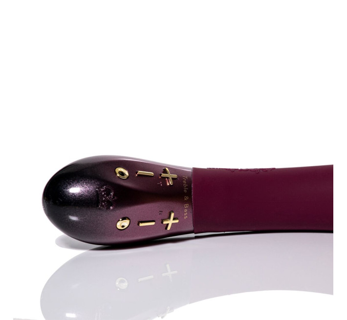 Вибратор для точки G Hot Octopuss KURVE, Treble and Bass Technology, 2 мотора, мягкий кончик