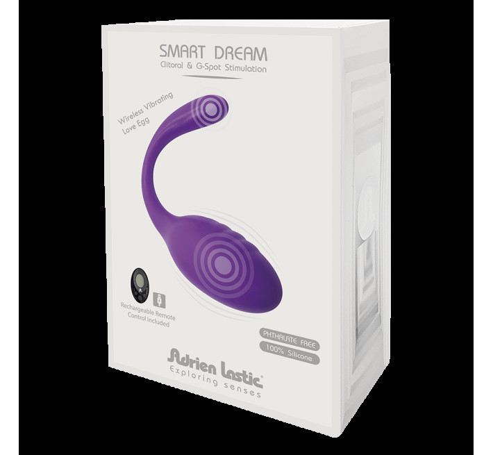 Віброяйце зі стимулятором клітора Adrien Lastic Smart Dream II з пультом LRS