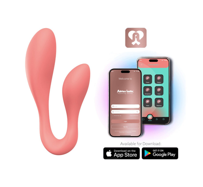 Смарт-вибратор для пар Adrien Lastic Couple Secrets 2.0, 2 мотора, 10 режимов