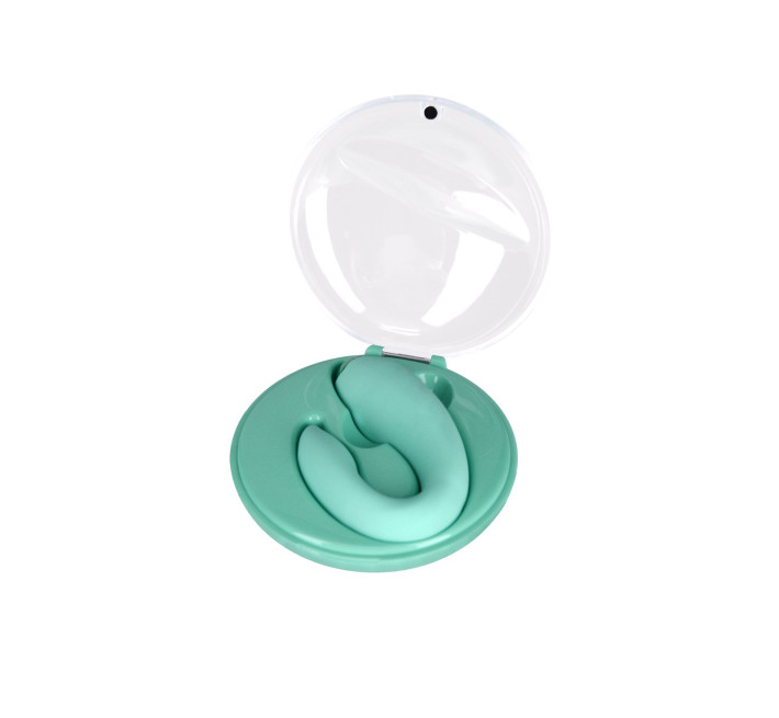 Вібратор для пар FairyGasm PleasureBerry green, зарядний кейс, пульт ДК