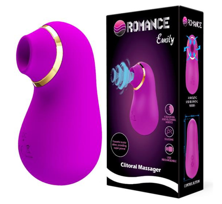 Кліторальний стимулятор LyBaile Romance Emily Clitoral Massager Purple