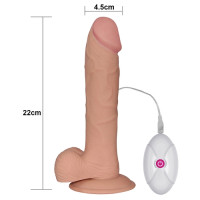 Вібратор LoveToy The Ultra Soft Dude Vibrating 9 Тілесний