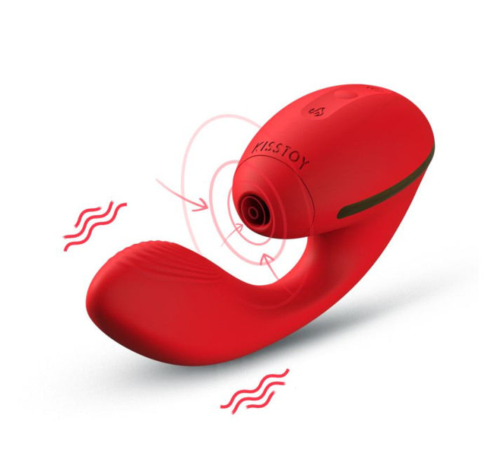 Вакуумный вибратор Kisstoy Tina с подогревом