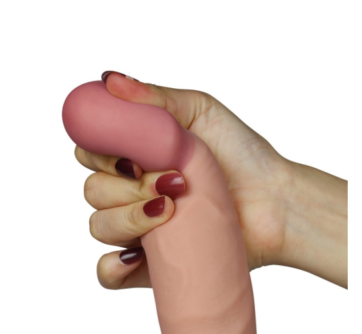Вібратор LoveToy The Ultra Soft Dude Vibrating 9 Тілесний