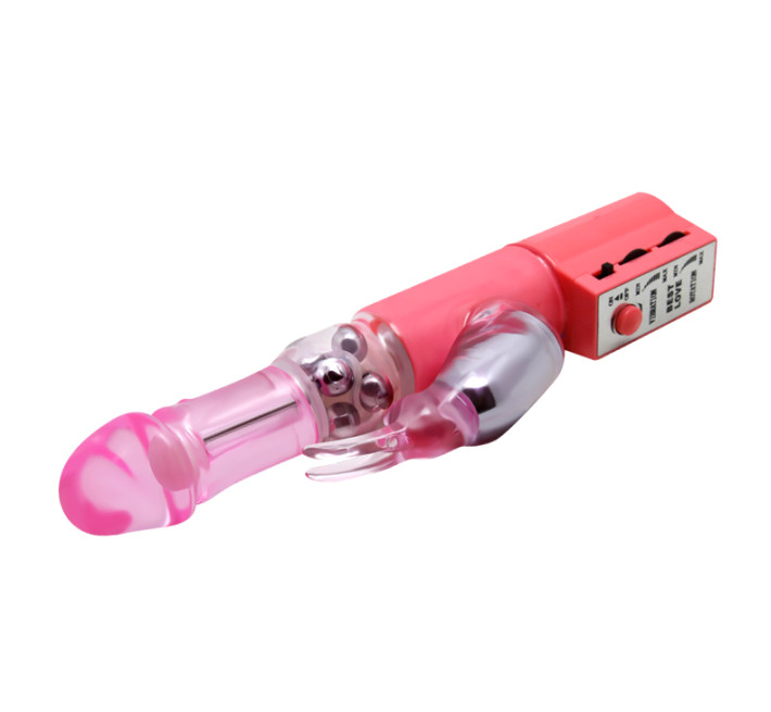 Вібратор Pretty Love Christina Vibrator with Bunny Рожевий