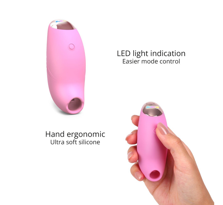 Вакуумний кліторальний стимулятор Love To Love BELIEVER – PINK PASSION