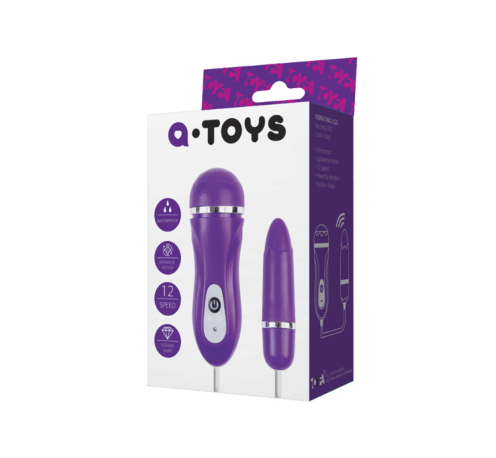 Виброяйцо Toyfa A-Toys ABS пластик Фиолетовое 6.6 см