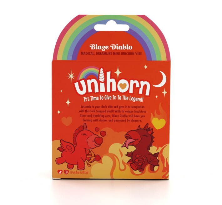 Вібратор-єдиноріжка Unihorn - Blaze Diablo, пестливий язичок
