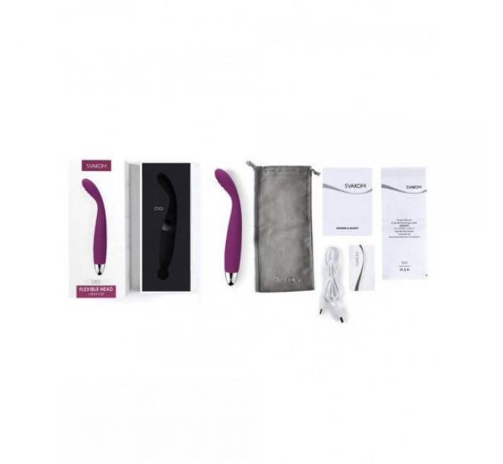 Вібромасажер з голівкою, що гнеться Svakom Cici Фіолетовий