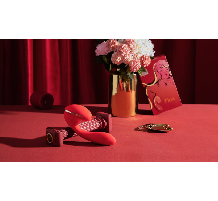 Вакуумный вибратор Kisstoy Tina с подогревом