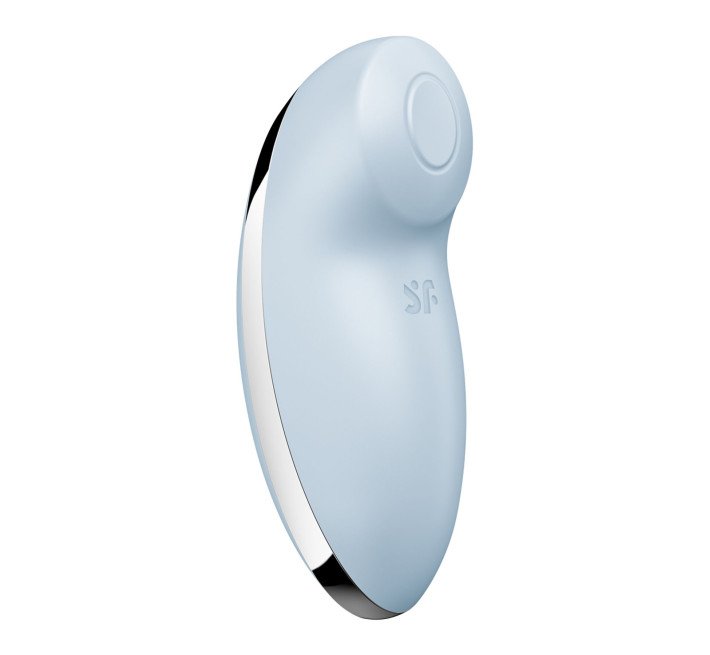 Вібростимулятор-пульсатор Satisfyer Tap & Climax 2 Blue, ефект постукування пальцем