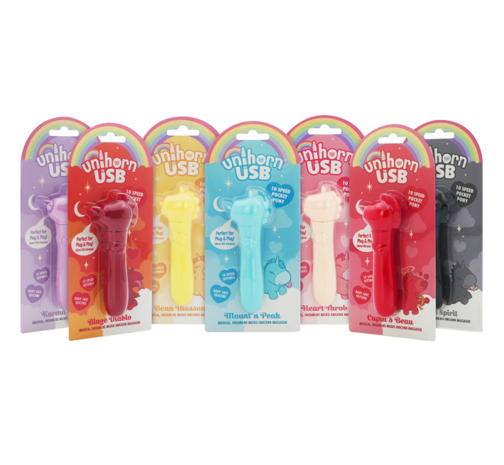 Вібратор-єдиноріжка Unihorn USB Bullet - Karma Lilac, віброкуля, USB-зарядка
