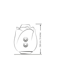 Шикарный вакуумный клиторальный стимулятор Romp Rose Pink, в виде розы