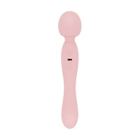 Вібромасажер Good Vibes Only - SIMI Double-Sided Wand Vibrator Soft Silicone - Pink