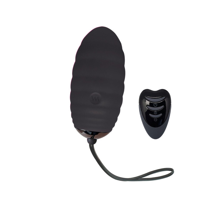 Віброяйце Adrien Lastic Ocean Breeze 2.0 Black, пульт ДК, дуже потужний мотор, 10 віброрежимів