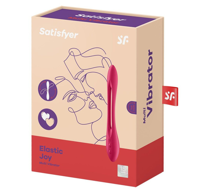 Універсальний гнучкий вібратор для пар Satisfyer Elastic Joy Red